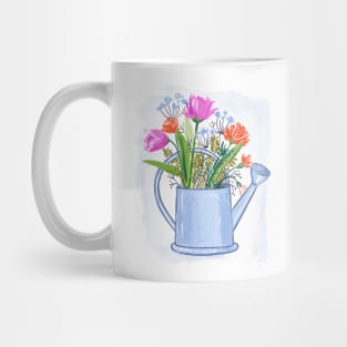 Denizko Flowers in watering can Mug